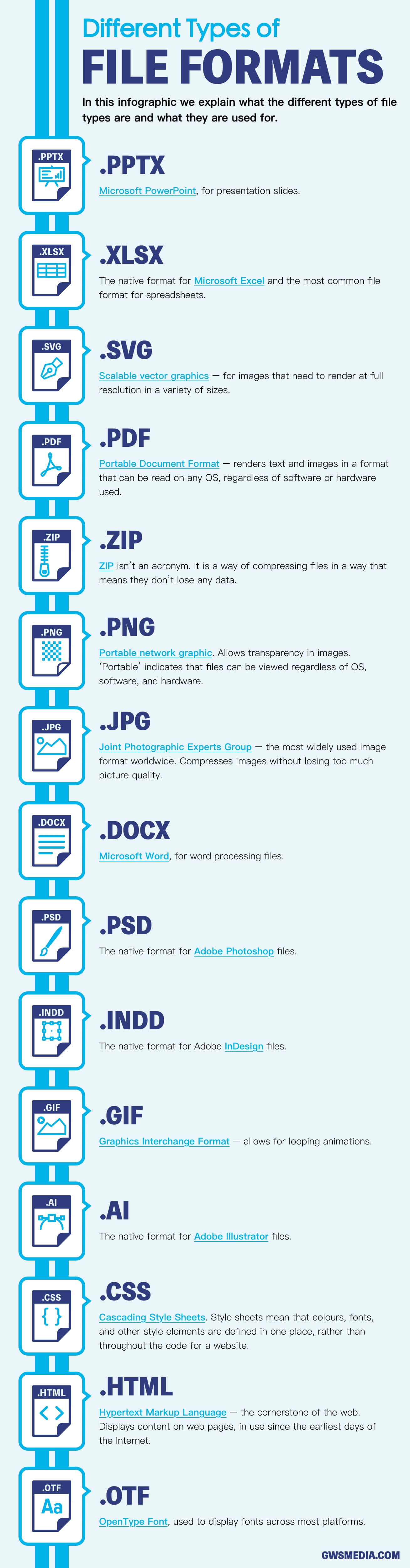 Different Types Of File Formats GWS Media